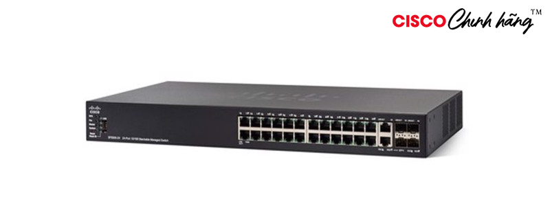 SF550X-24P-K9-EU Cisco SF550X-24P 24-Port 10/100 PoE Stackable Managed Switch