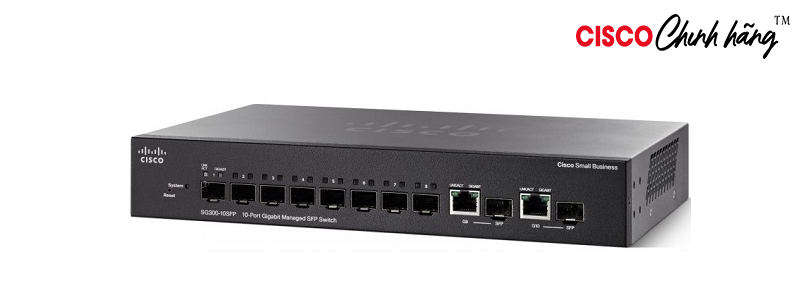 SG350-10SFP-K9-EU Cisco SG350-10 10-Port Gigabit Managed Switch