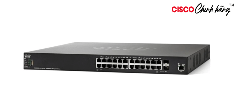 SG350X-24P-K9-AU Cisco SG350X-24P 24-Port Gigabit PoE Stackable Managed Switch