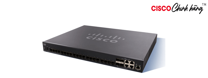 SX350X-24F-K9-EU Cisco SG350X-24 24-Port Gigabit Stackable Managed Switch