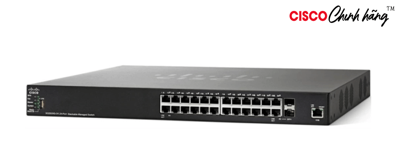 SX350X-24-K9-EU Cisco SG350X-24 24-Port Gigabit Stackable Managed Switch