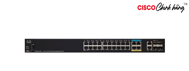 SG350X-24PD-K9-EU Cisco SG350X-24P 24-Port Gigabit PoE Stackable Managed Switch
