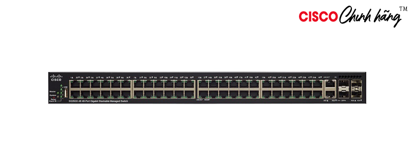 SG350X-48-K9-EU Cisco SG350X-48 48-Port Gigabit Stackable Managed Switch