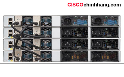 Switch Cisco 9200 được xếp chồng lên nhau bằng StackWise-160 qua C9200-STACK-KIT
