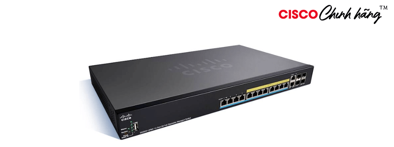 SG350X-12PMV-K9-EU Cisco SG350X-12PMV 12-Port 5G PoE Stackable Managed Switch