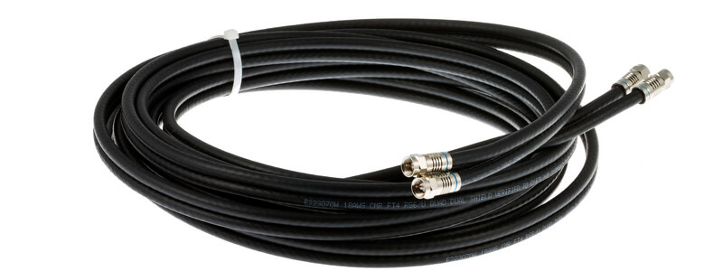 AIR-CAB020DRG6-F 20 ft Dual RG-6 Cable Assembly w/F-Type Connectors Spare