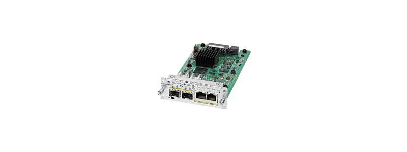 NIM-2GE-CU-SFP 2-port GE WAN NIM, dual-mode RJ45 & SFP