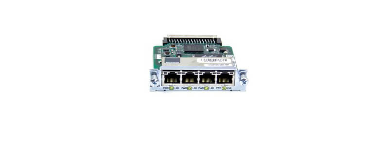 HWIC-4ESW Four port 10/100 Ethernet switch interface card