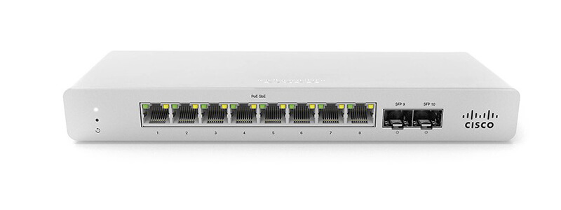 MS120-8FP-HW Meraki MS120-8FP 1G L2 Cloud Managed 8x GigE 124W PoE Switch