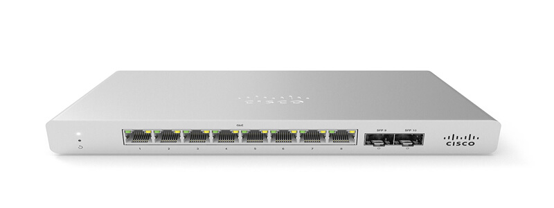 MS120-8LP-HW Meraki MS120-8LP 1G L2 Cloud Managed 8x GigE 67W PoE Switch