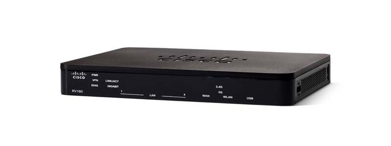 RV160-K9-KR Cisco RV160 5-Ports Gigabit VPN Router