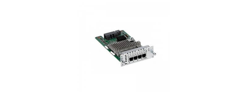 NIM-4FXS 4-Port Network Interface Module - FXS, FXS-E and DID