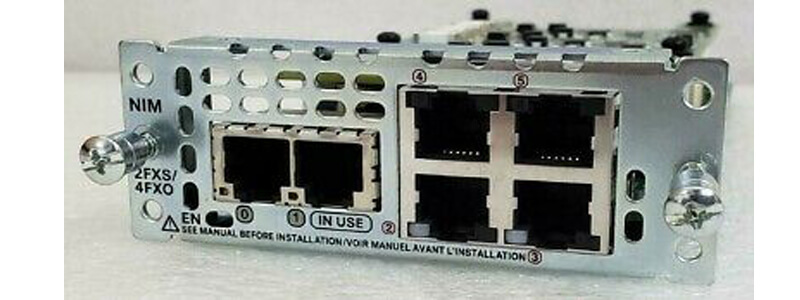 NIM-2FXS/4FXOP= 2-Port FXS/FXS-E/DID and 4-Port FXO Network Interface Module