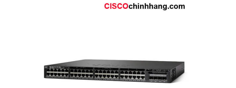 WS-C3650-48FQ-S Cisco Catalyst 3650 48 Port Full PoE 4x10G Uplink IP Base 