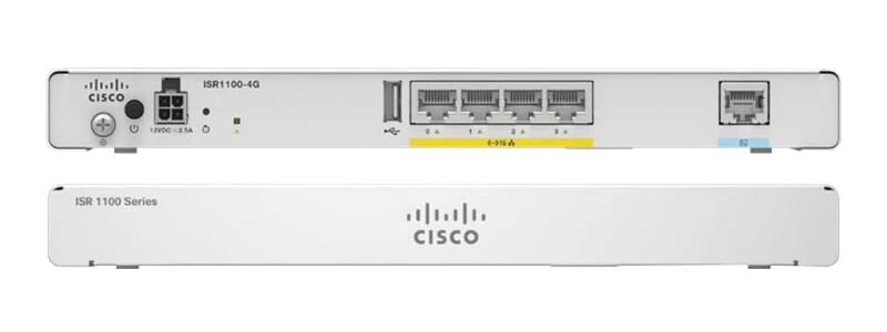 ISR1100-6G SR1100 Router, 4 GE LAN/WAN Ports and 2 SFP ports, 4GB RAM