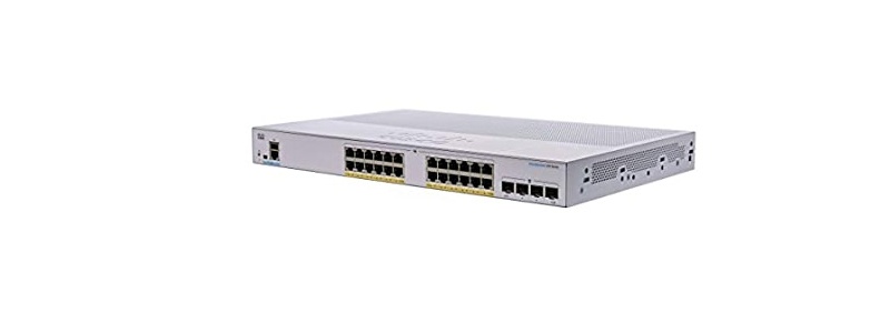 CBS350-24FP-4Xr 24 10/100/1000 PoE+ ports with 370W power